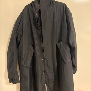 Nike Black Hooded Long Raincoat w/ GORE TEX